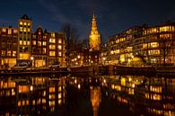 Stadtbild von Amsterdam mit der Zuiderkerk in den Niederlanden von Eye on You Miniaturansicht