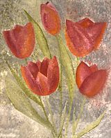 Tulips in abstract form