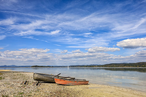 Boats on the shore of Reichenau Island – Lake Constance