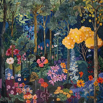 Field flowers in the forest. by Karina Brouwer