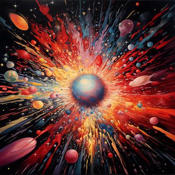 Big Bang kleurrijk van TheXclusive Art