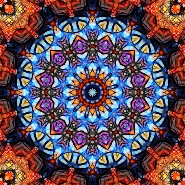 Mandala fraktal 3 von Marion Tenbergen