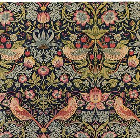 William Morris - Strawberry thief design (for chintz) by Peter Balan