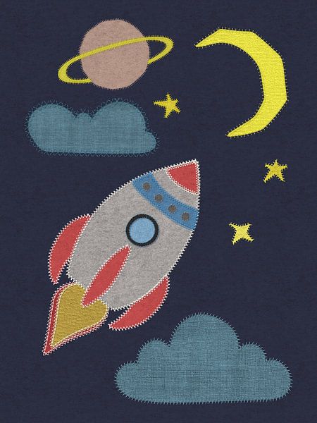 Rocket to the moon by Joost Lagerweij