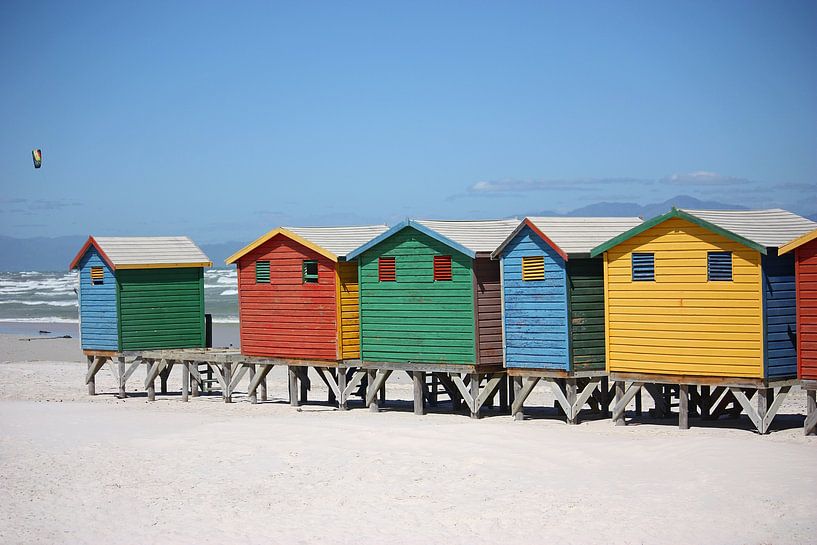 southafrica ... muizenberg beach huts IV van Meleah Fotografie