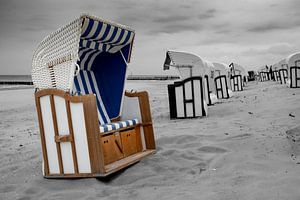 Strandkorb an der Ostsee