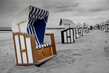 Beach chair on the Baltic Sea