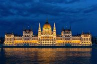 Parlamentsgebäude Budapest von Peter Laarakker Miniaturansicht