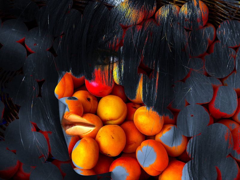 The woman with the oranges by Gabi Hampe