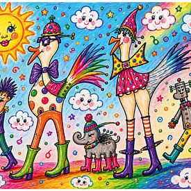 Une joyeuse promenade dans un monde magnifique sur Renate Sell