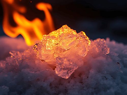 Cristal de glace de feu