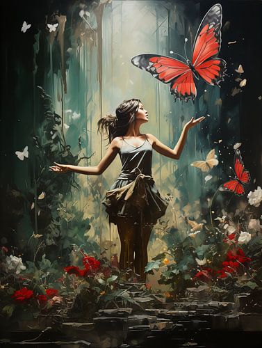 Girl with the Red Butterfly