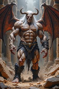 MALZARION – Un démon ailé dans les ruines d’un temple