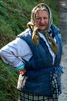 Pittige oude dame