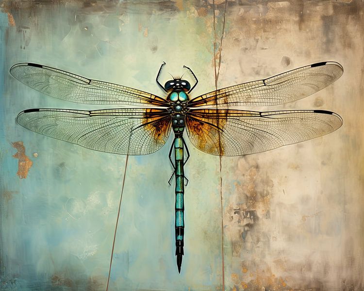 Große Pechlibelle | Große Pechlibelle von Wunderbare Kunst