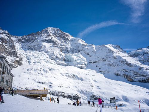 Piste bij het Eigergletsjerstation op de Mönch