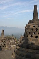 Borobudur Java Indonesia at sunrise