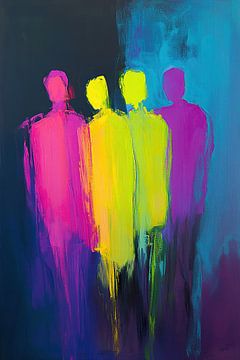 Neon Figuren | Kleurrijke Figuren van Kunst Kriebels