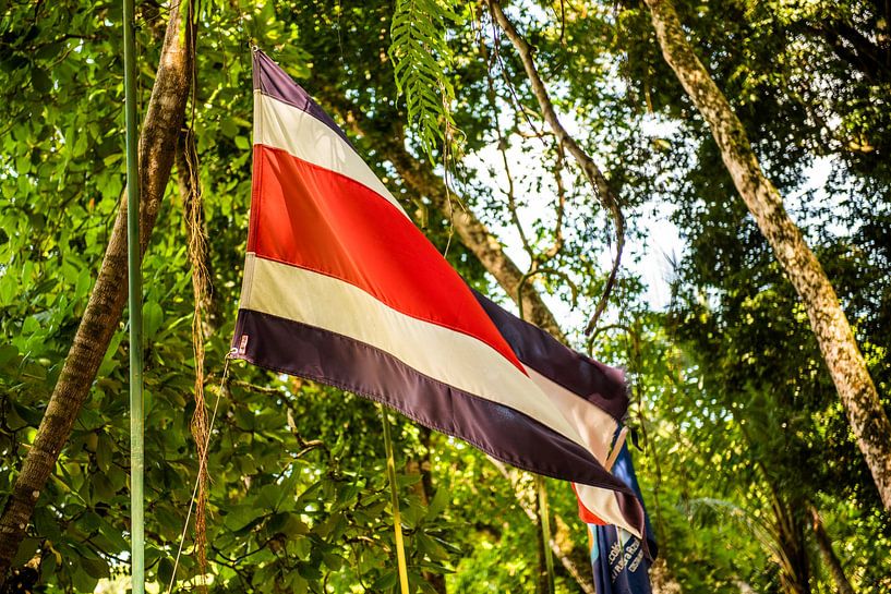 Flagge Costa Rica von Sander Verhoeven