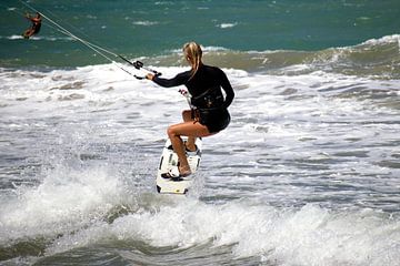 Kitesurfer at Cabarete Beach Dominican Republic by Roith Fotografie