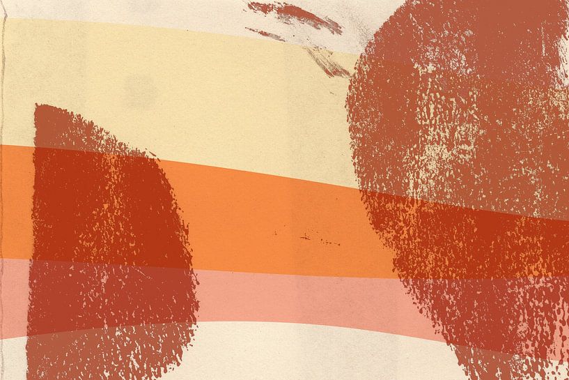 Scandinavian colorful abstract by Dina Dankers