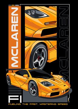 Voiture exotique McLaren F1 sur Adam Khabibi