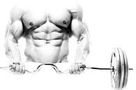 Bodybuilder / Gewichtheffer in High Key Zwart-Wit van Art By Dominic thumbnail
