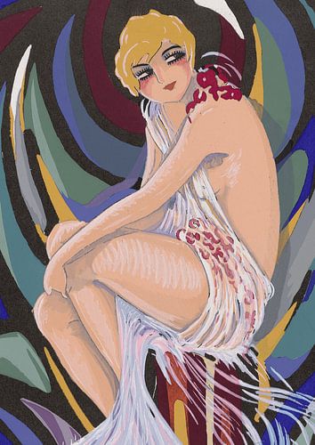 Art Deco boho folk - Femme fatale van NOONY