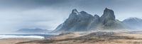 Eystrahorn panorama IJsland van Thijs Vermeer thumbnail