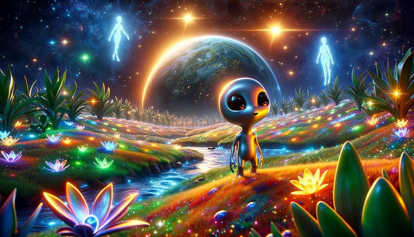 Mystical encounter in the interstellar garden by artefacti