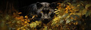 Schwarzer Panther im Dschungel