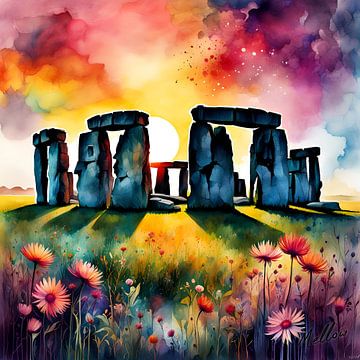 Mystische Stonehenge-Blüte von Mellow Art