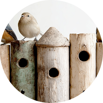 Vogels en hun huisjes