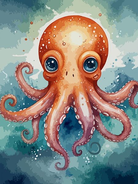 Cute Ocean Octopus by Rizal Azhari