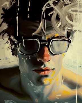 Man,water 0015 van Harm Jellema
