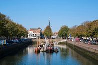 Het middeleeuwse stadje Zierikzee in de provincie Zeeland in Nederland van Tjeerd Kruse thumbnail