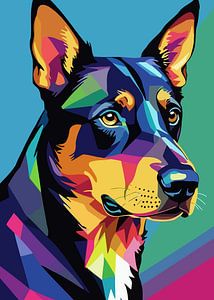 Beauceron Hund Pop Art