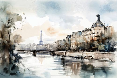 Watercolour Paris