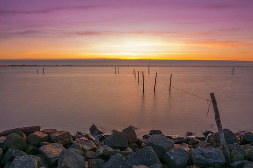 Zonsondergang bij Andijk