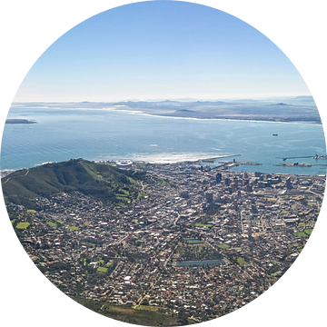 Kaapstad vanaf de Tafelberg van Eric van den Berg
