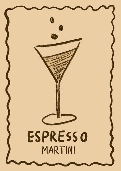 Poster Espresso Martini Up von Studio Dolci