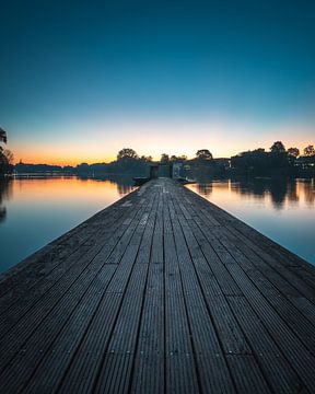 Jorge Pardo Pier in Münster - Sonnenaufgang