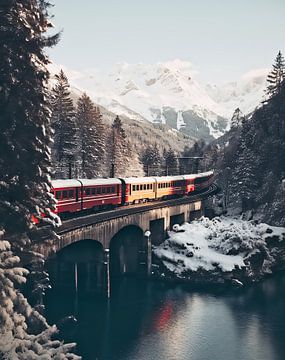 Treinreis door Zwitserland van fernlichtsicht