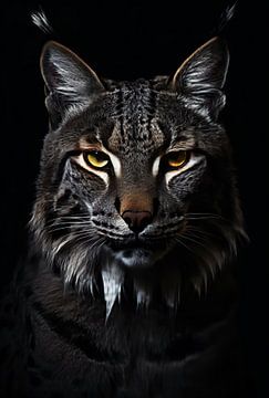 Portret van een lynx van fernlichtsicht