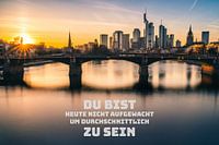 Frankfurt de dag in met motivatie