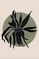 Wabi-sabi botanische bloem Japandi nr. 9