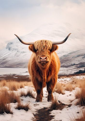 Schotse Hooglander Hoogland Koe