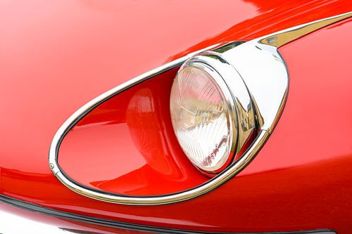 Jaguar E-Type Roadster koplamp detail