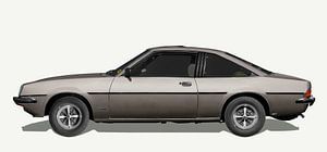 Opel Manta B en couleur argent d'origine
