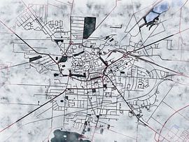 Carte de Halberstadt avec le style 'White Winter' sur Maporia